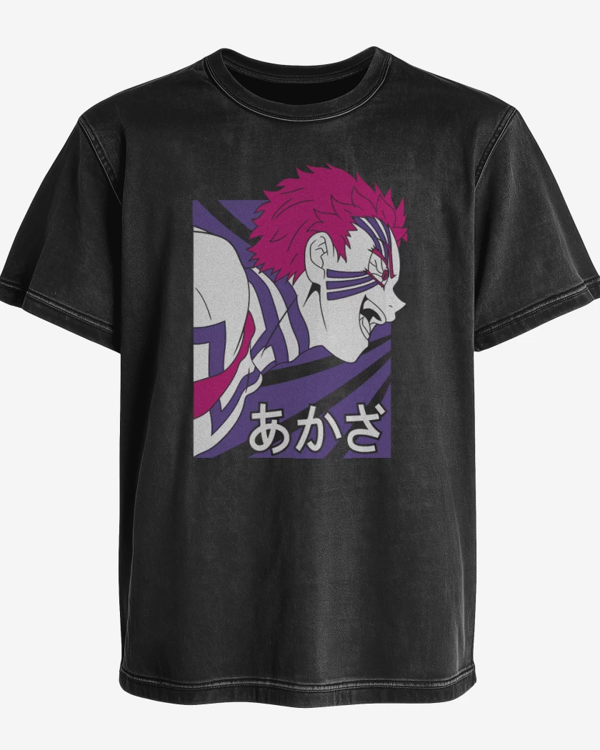 Polera desgastada Akaza Demon