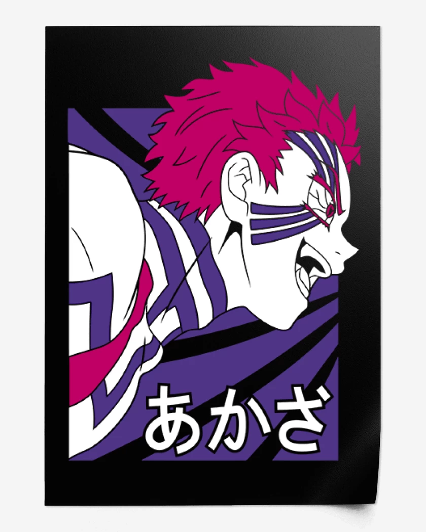 Print Akaza Demon