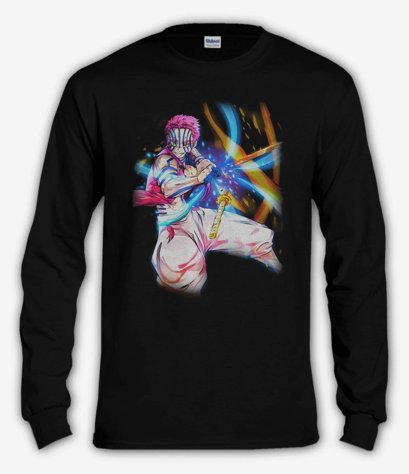 Polera manga larga Negro de Akaza 