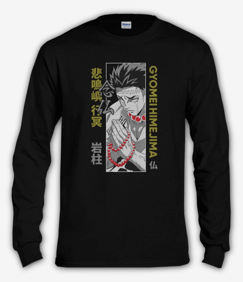 Polera manga larga Negro de Pilar Gyomei