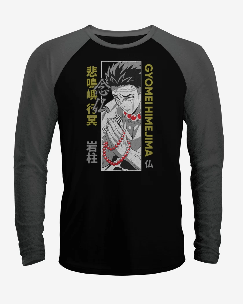 Polera Raglan Negro / Negro Heather de Pilar Gyomei