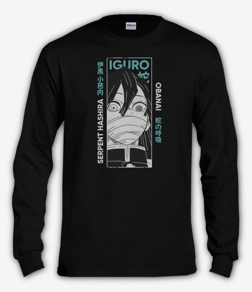 Polera manga larga Negro de Pilar Iguro