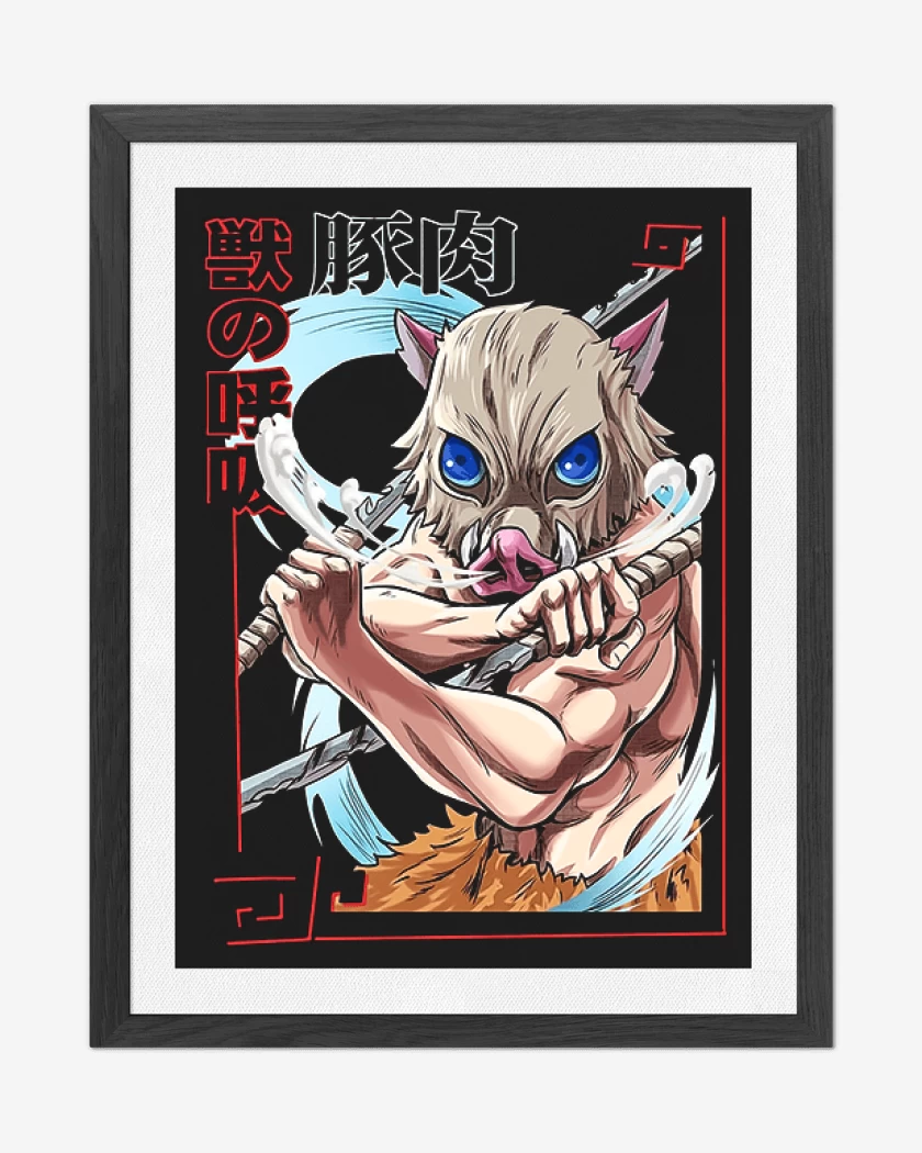Cuadro decorativo Negro de Inosuke Bestia