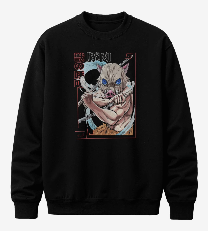 Poleron polo Negro de Inosuke Bestia