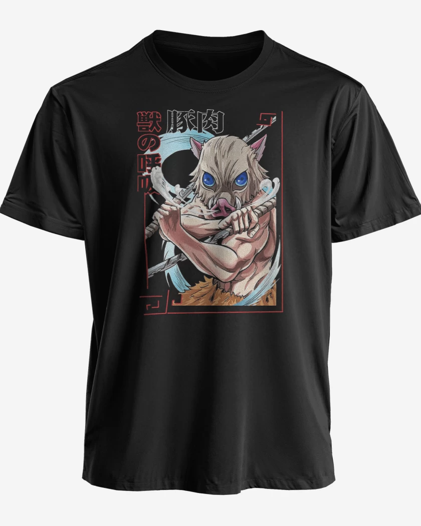 Polera premium Negro de Inosuke Bestia