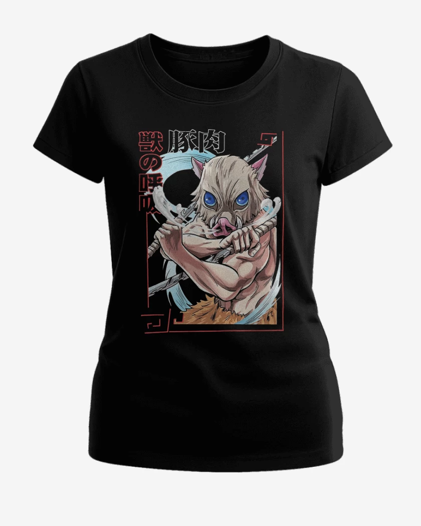 Polera de Mujer Negro de Inosuke Bestia