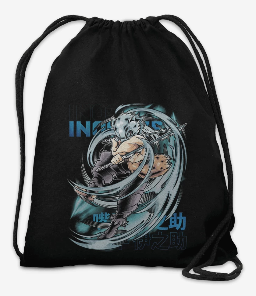 Mochila Negro de Inosuke hashibira bestia