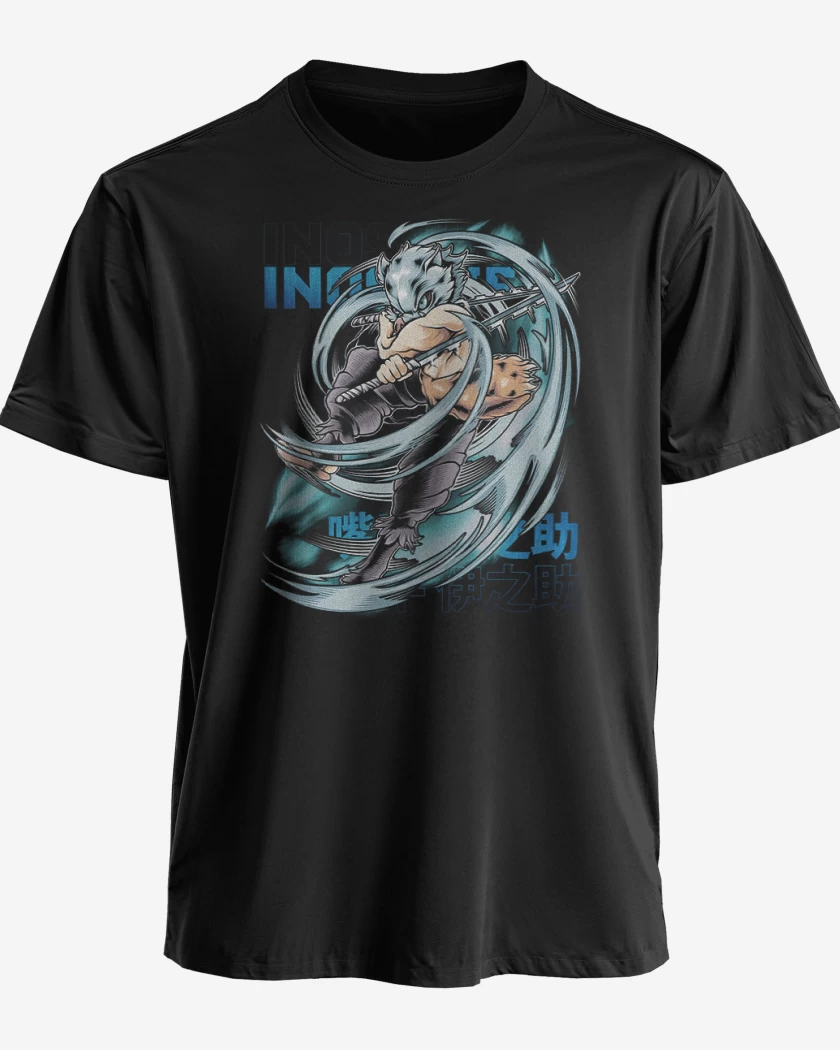 Polera premium Negro de Inosuke hashibira bestia