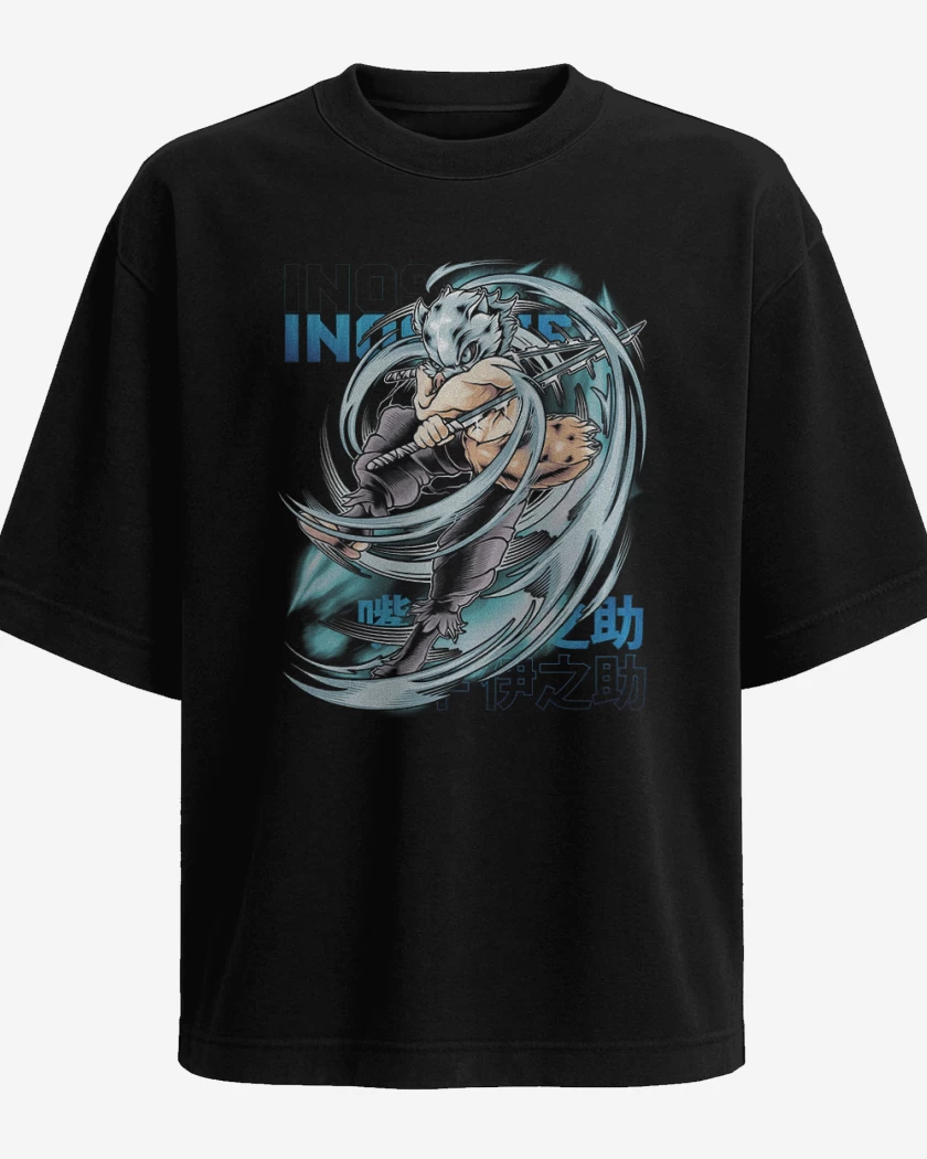 Polera Oversize Inosuke hashibira bestia