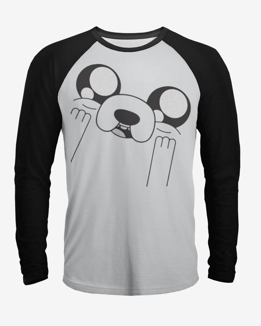 Polera Raglan Blanco / Negro de Jake 3
