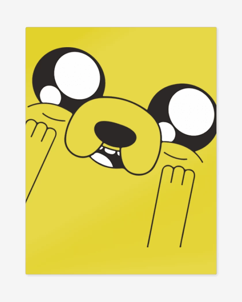 Print metalico Amarillo de Jake 3