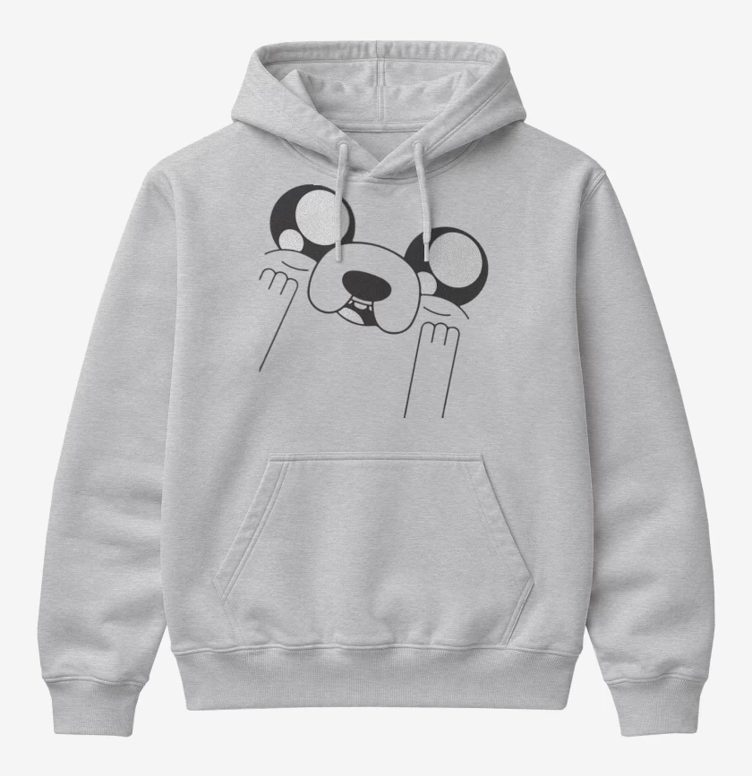 Poleron Canguro básico Gris Melange de Jake 3