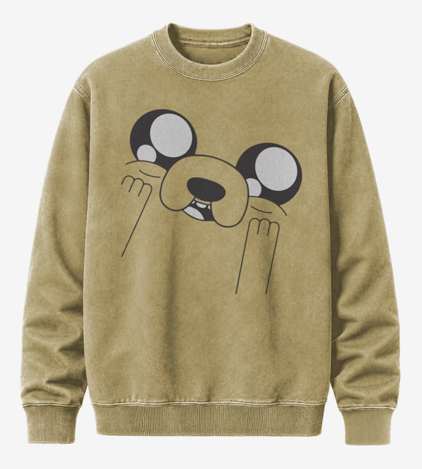 Poleron Polo Acid Wash Beige de Jake 3