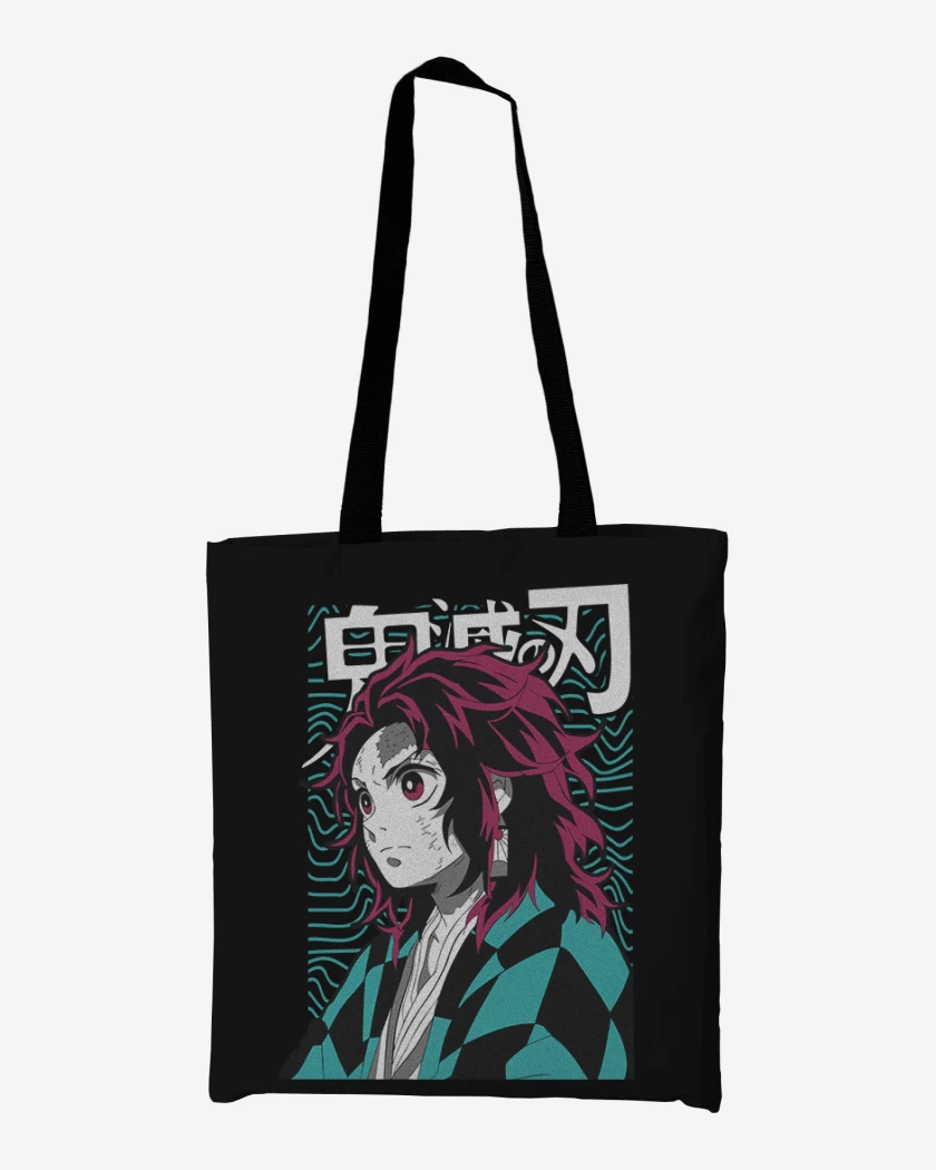 Totebag Negro de Joven Tanjiro