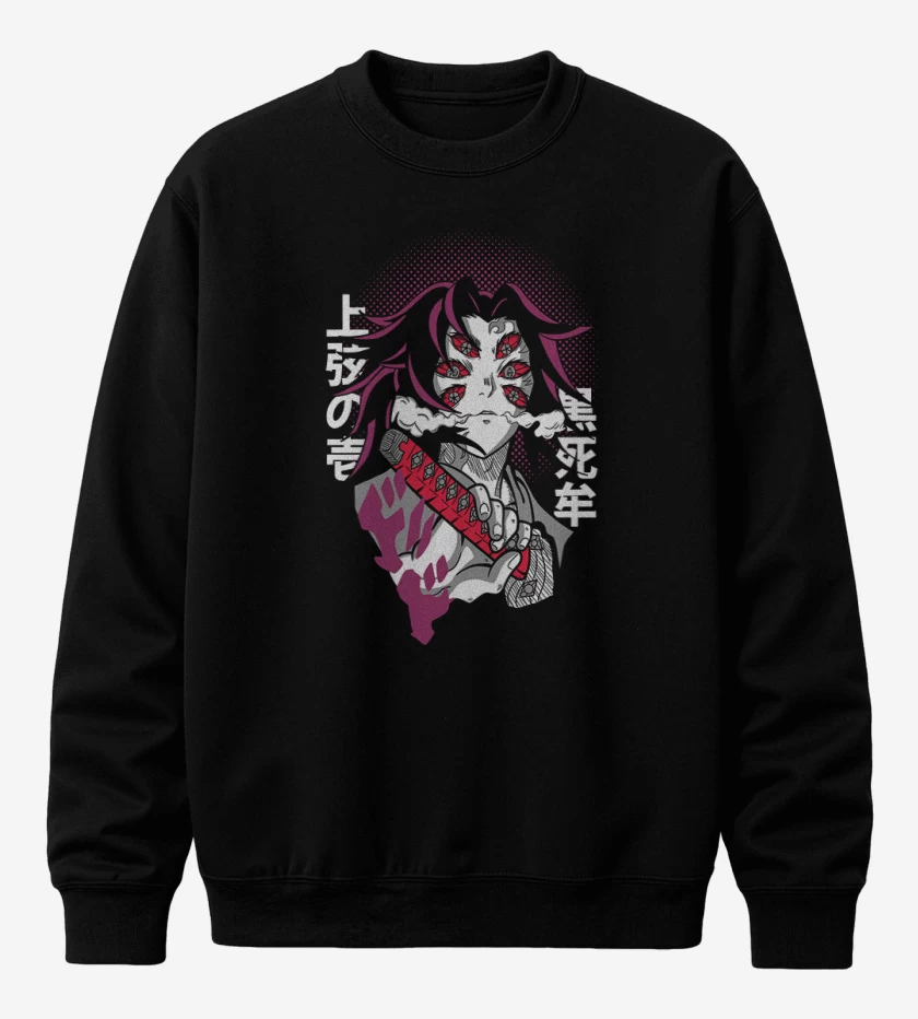 Poleron polo Negro de KOKUSHIBO DEMON