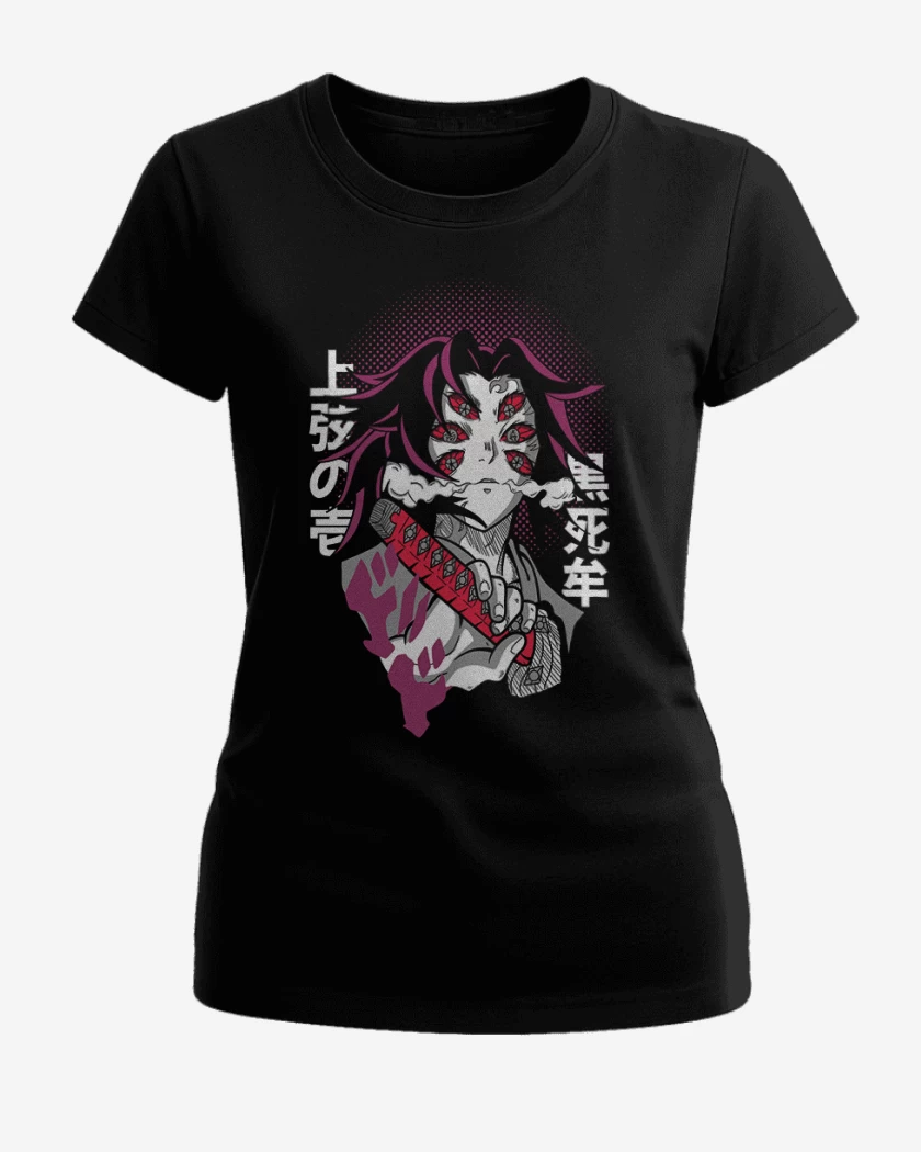 Polera de Mujer Negro de KOKUSHIBO DEMON