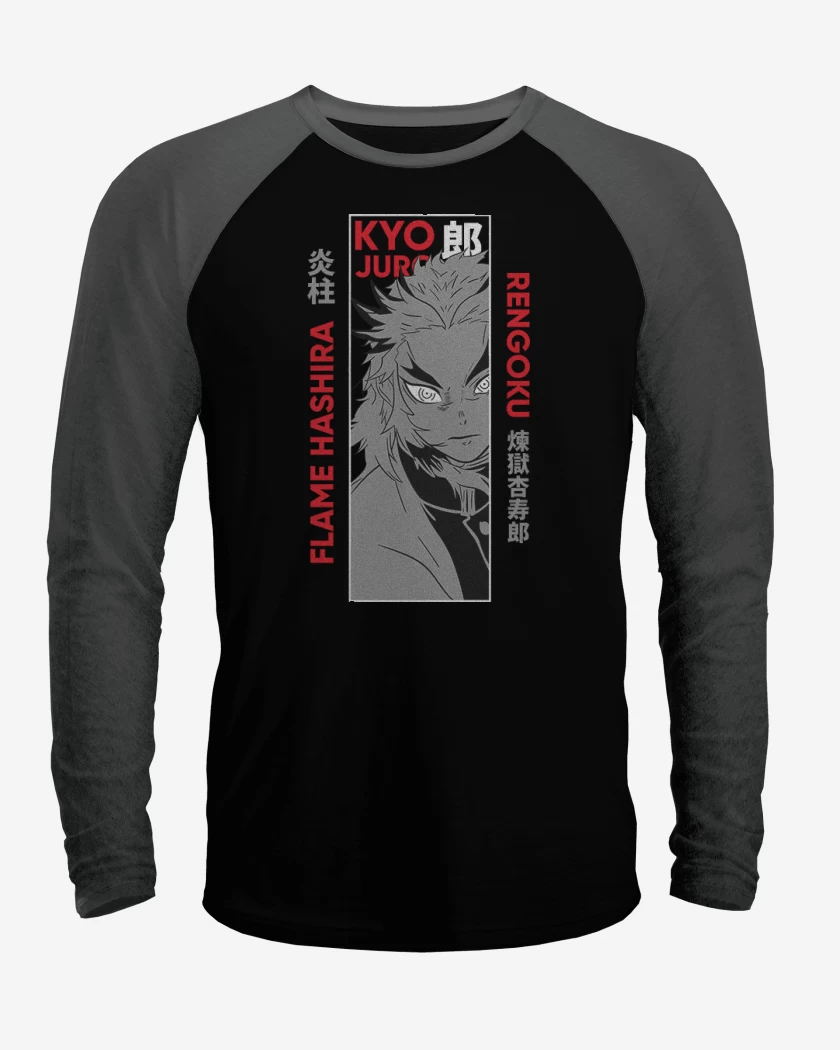 Polera Raglan Kyojuro Rengoku 