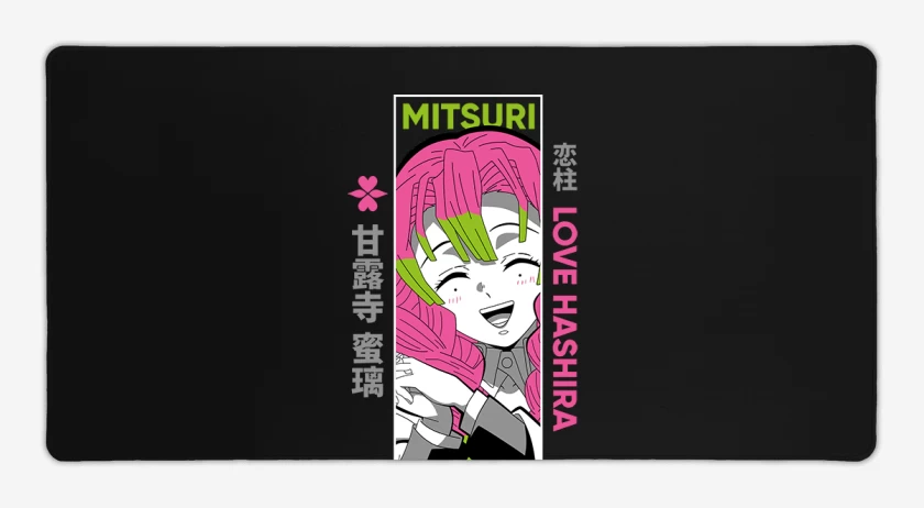 Mouse pad Gamer Negro de Mitsuri Pilar