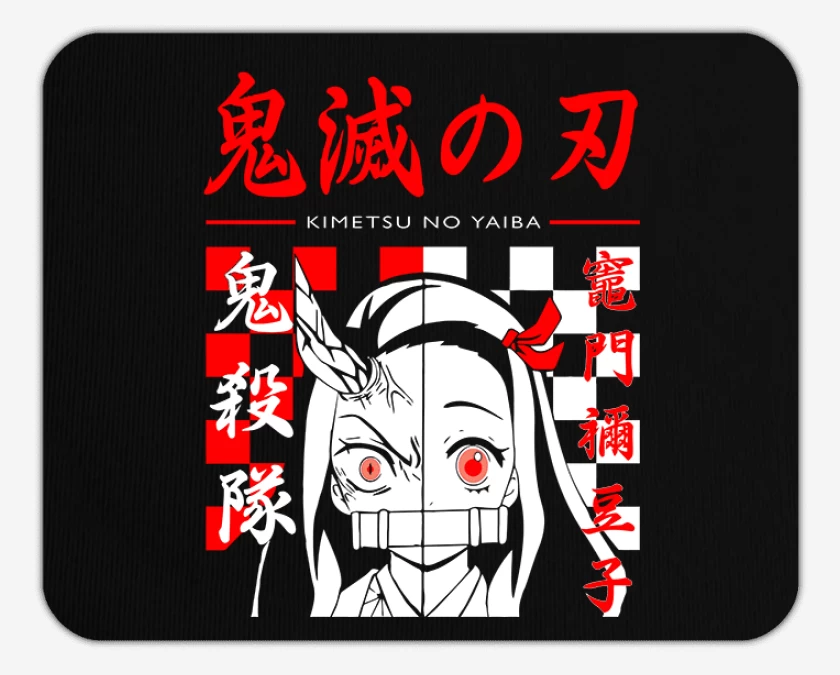 Mousepad Negro de Nezuko demon