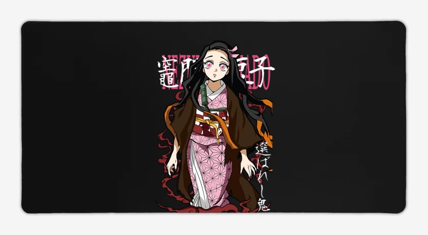 Mouse pad Gamer Negro de Nezuko kamado 2