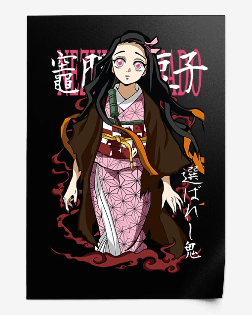 Print Negro de Nezuko kamado 2