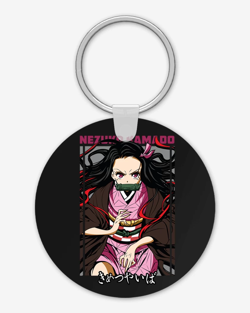 Llavero Negro de Nezuko Kamado demon