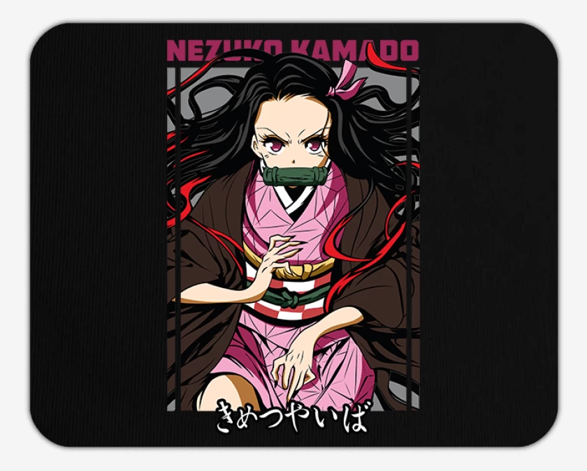Mousepad Negro de Nezuko Kamado demon