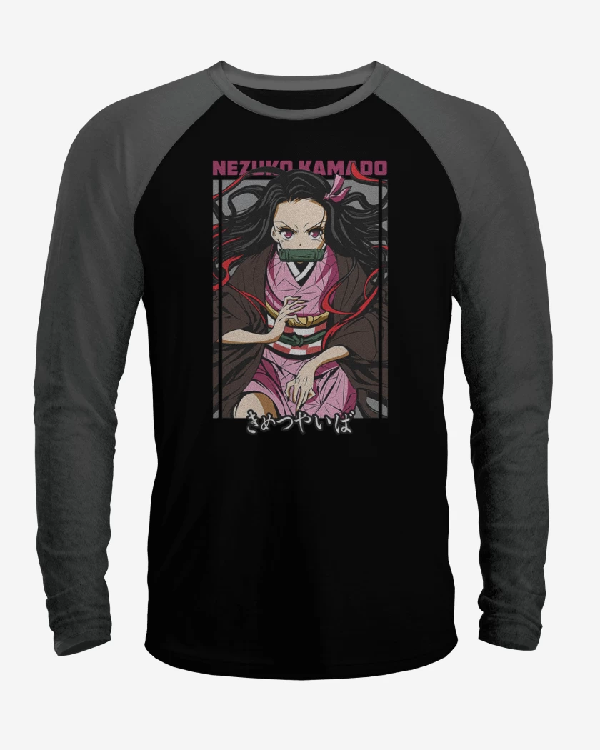 Polera Raglan Nezuko Kamado demon