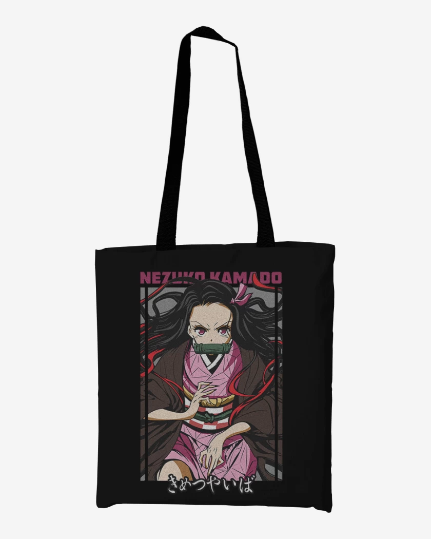 Totebag Negro de Nezuko Kamado demon