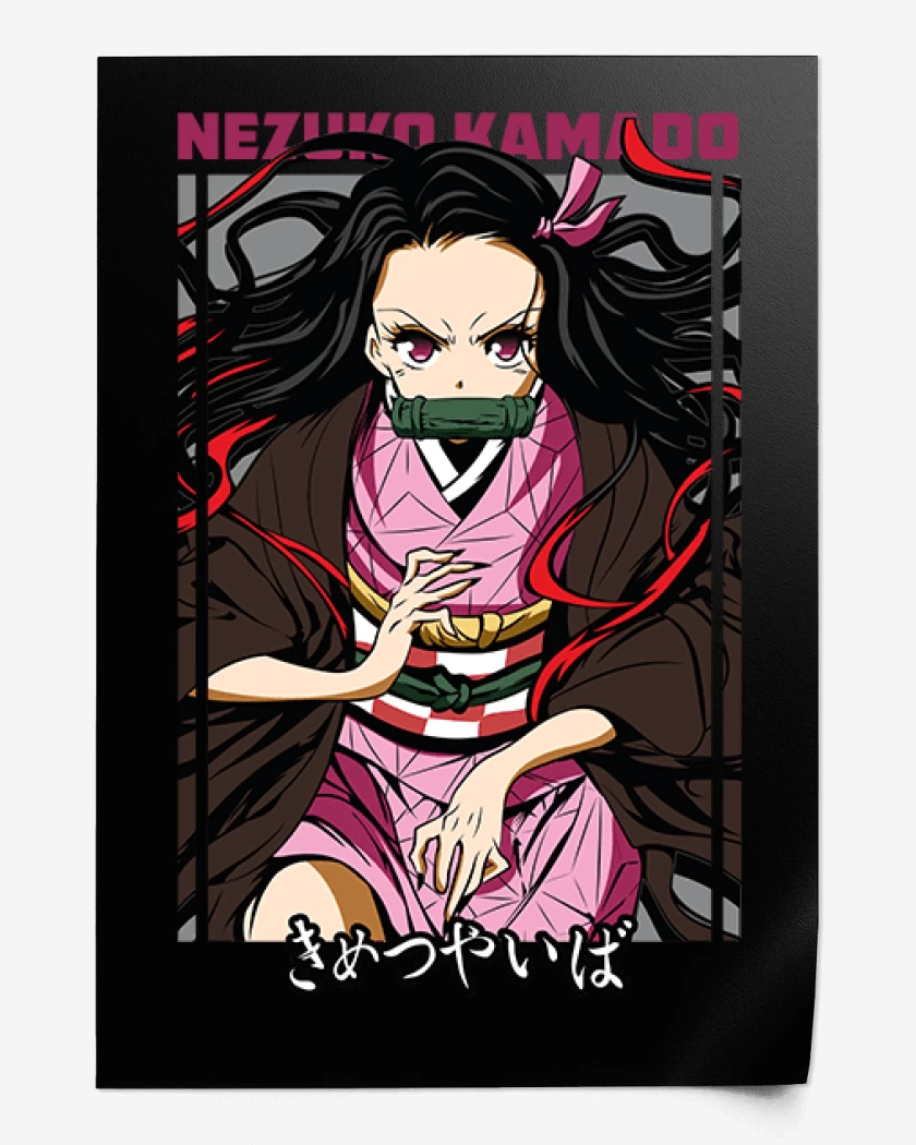 Print Negro de Nezuko Kamado demon