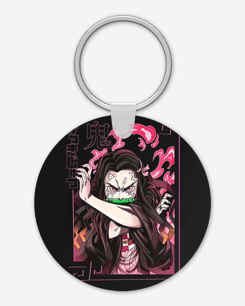 Llavero Negro de Nezuko Kimetsu no yaiba