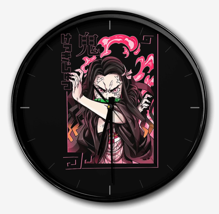 Reloj Negro de Nezuko Kimetsu no yaiba