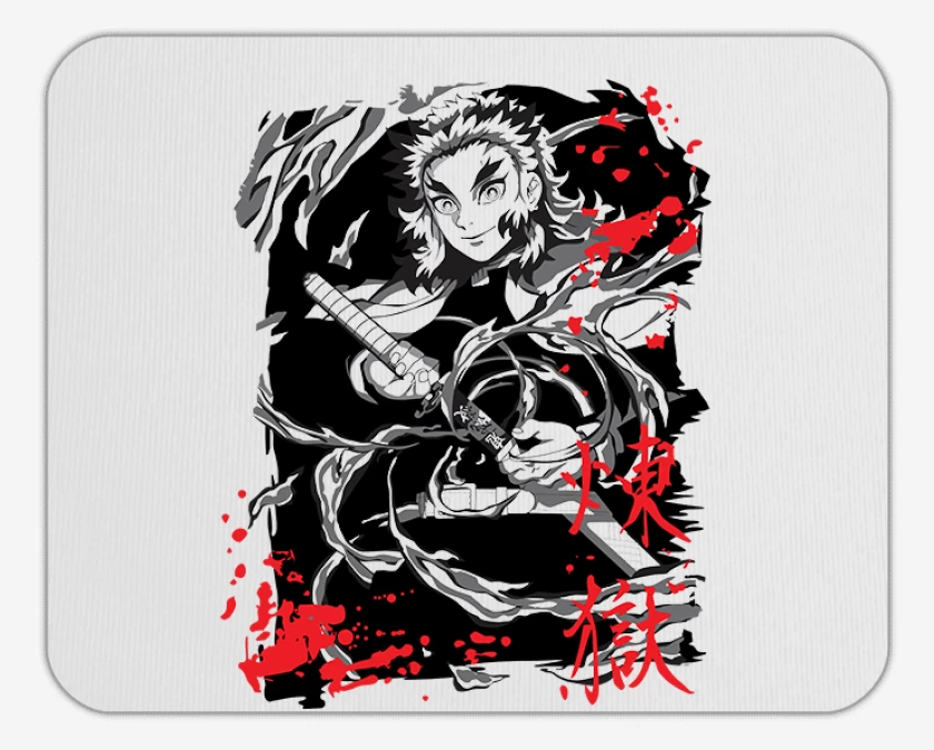 Mousepad Rengoku pilar de fuego