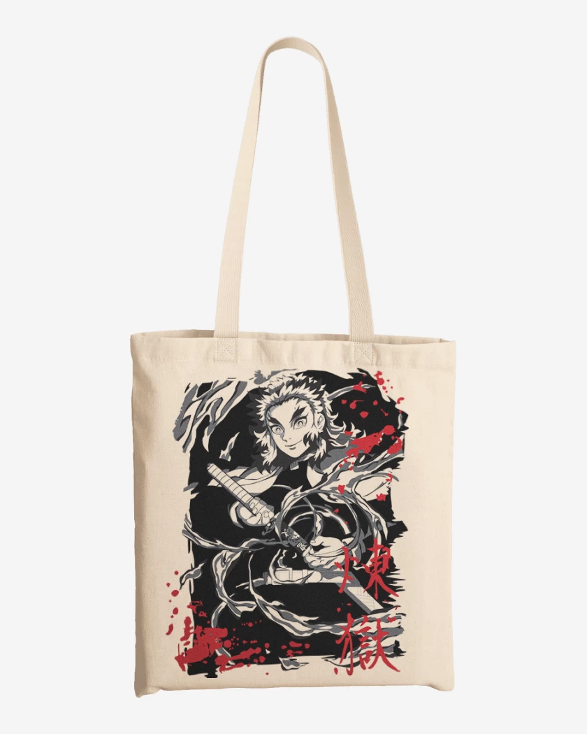 Totebag Rengoku pilar de fuego