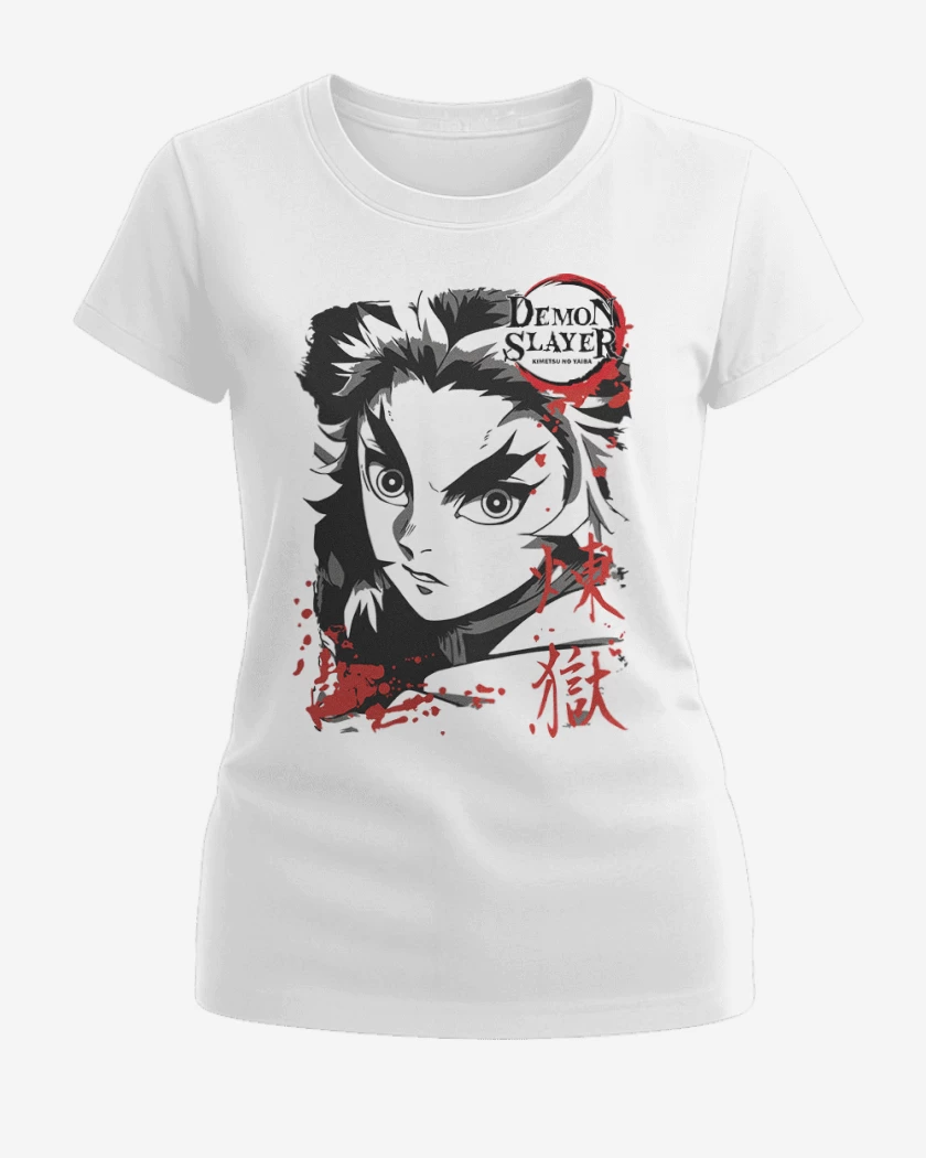 Polera de Mujer Blanco de Rengoku 2