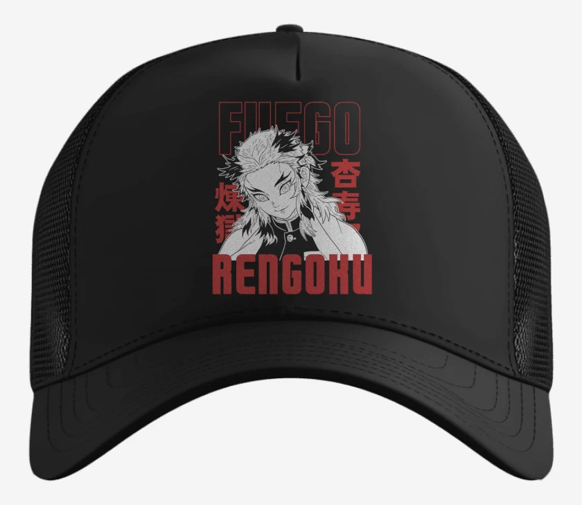 Gorro Negro de Rengoku Fuego