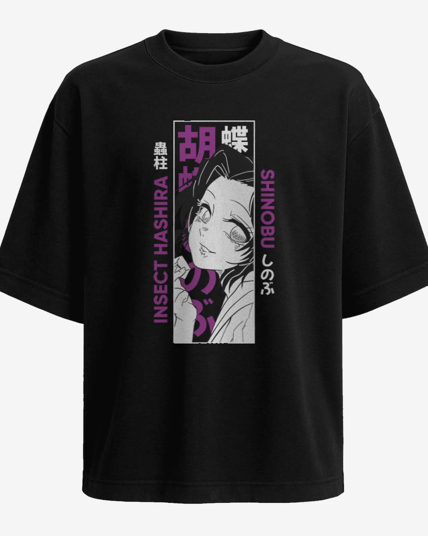 Polera Oversize Negro de Shinobu pilar del insecto
