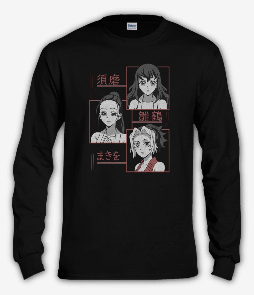 Polera manga larga Negro de Suma Hinatsuro y Makio