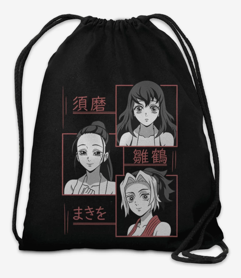 Mochila Negro de Suma Hinatsuro y Makio
