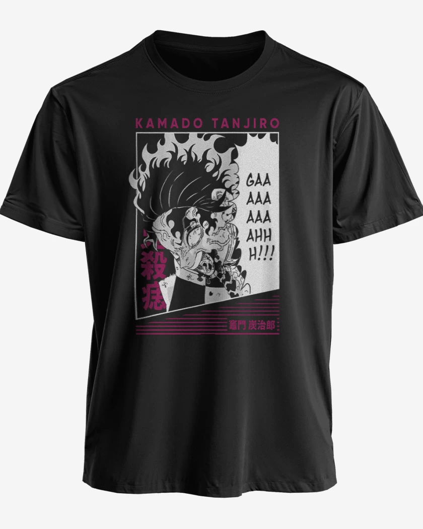 Polera Negro de Tanjiro Rage