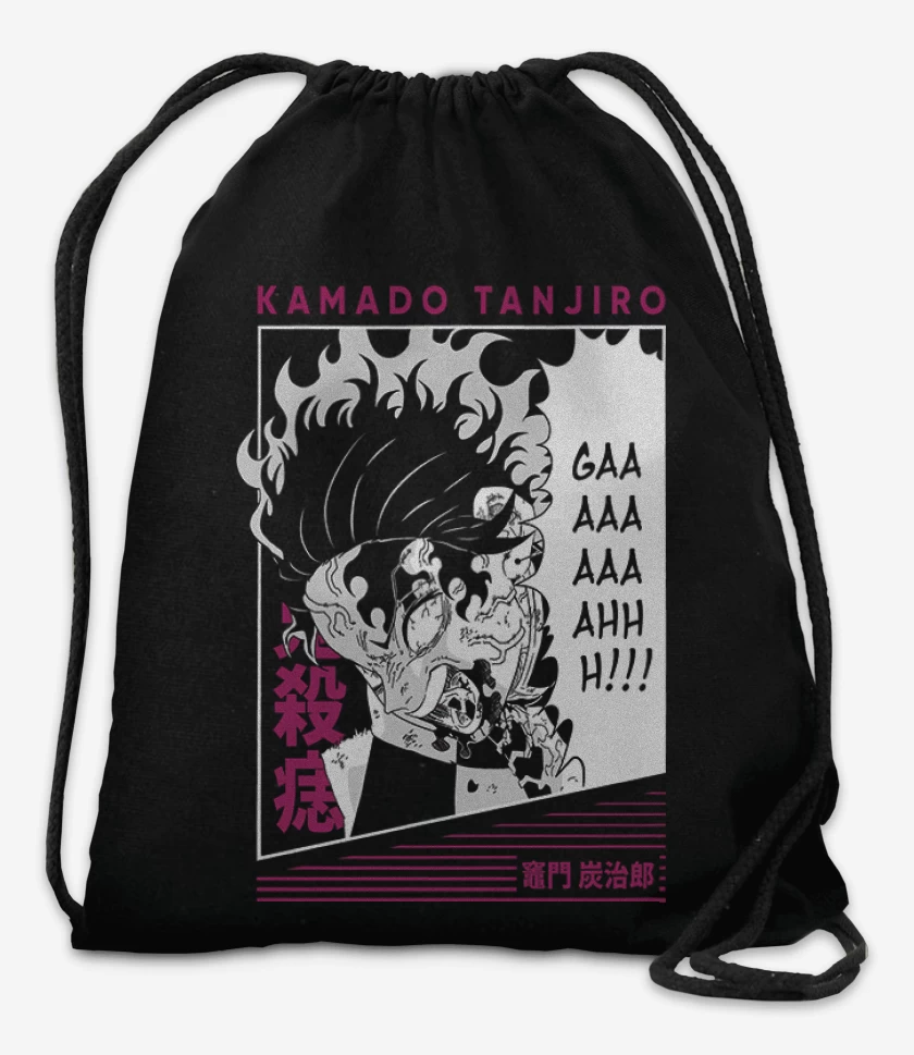 Mochila Negro de Tanjiro Rage