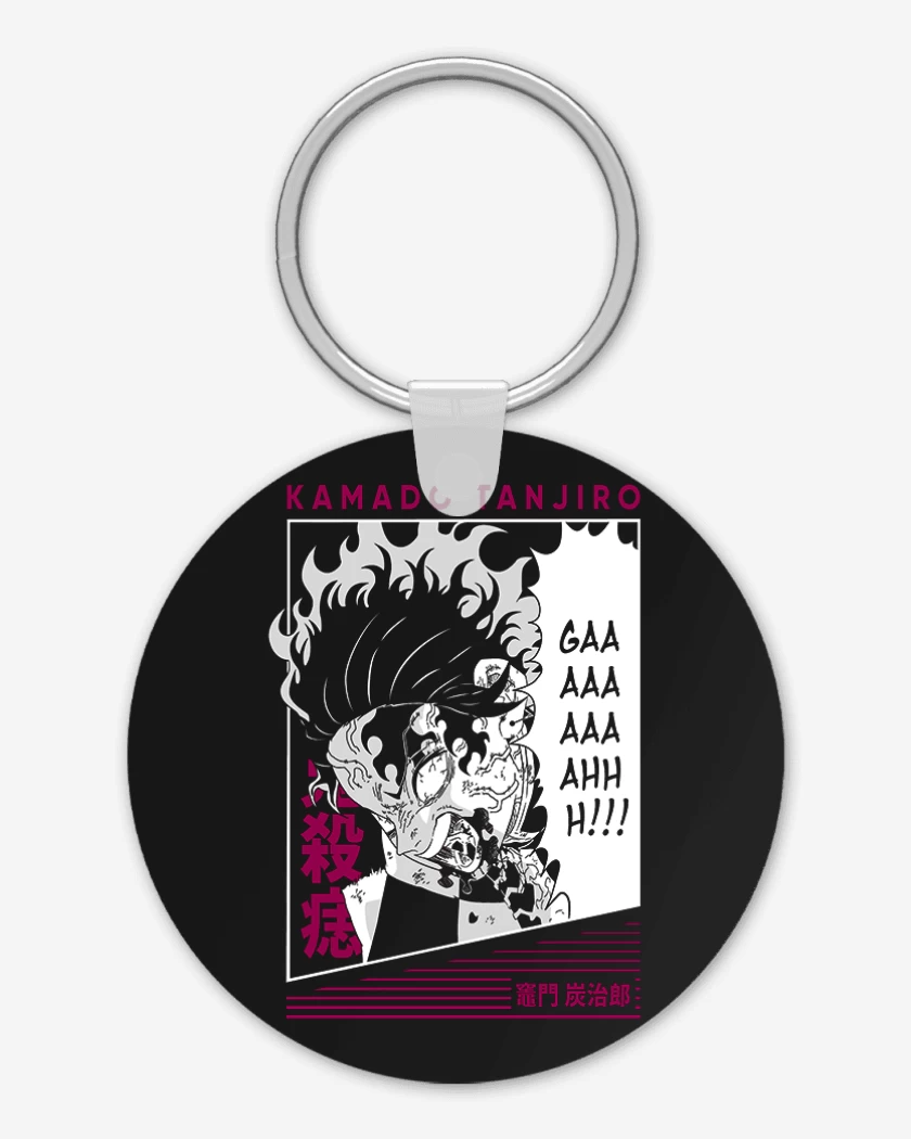 Llavero Negro de Tanjiro Rage