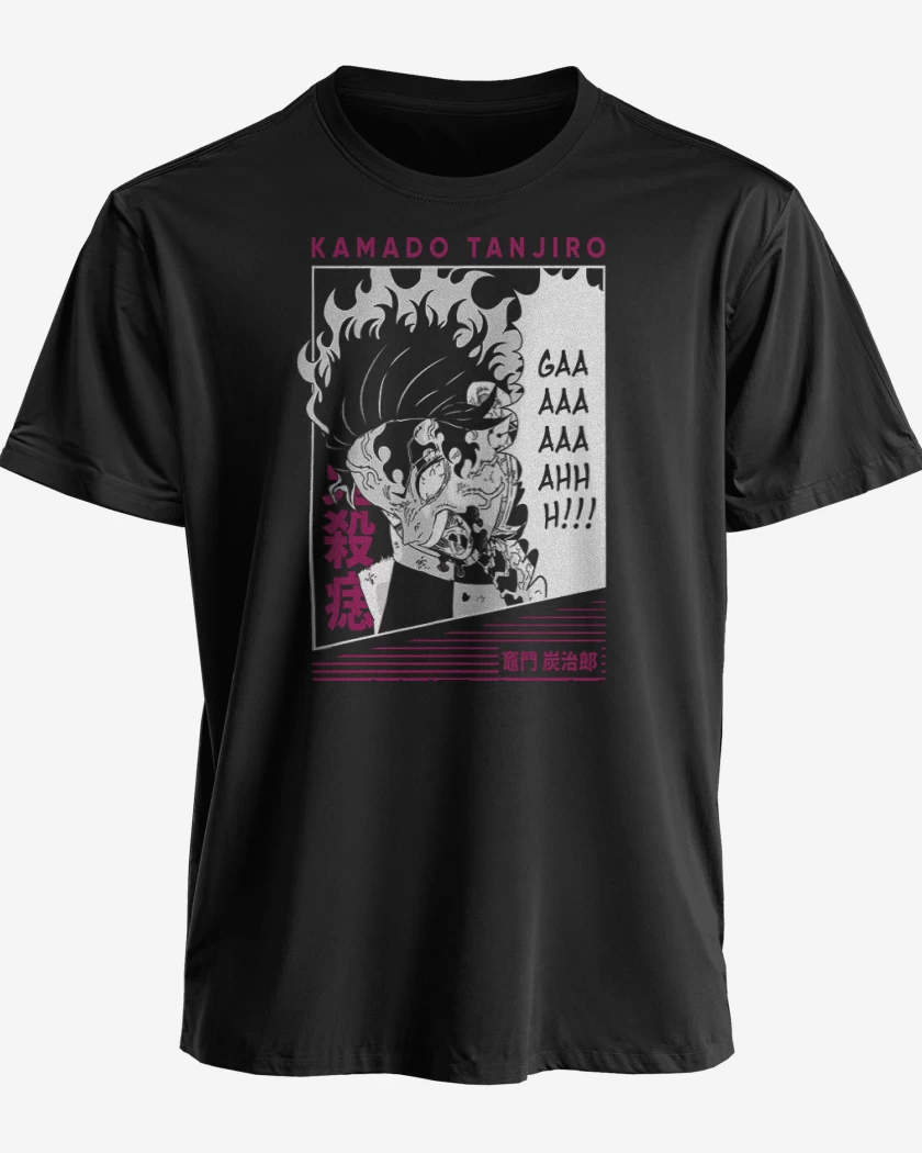 Polera premium Negro de Tanjiro Rage
