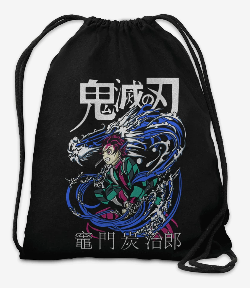 Mochila Negro de Tanjiro Respiracion del agua