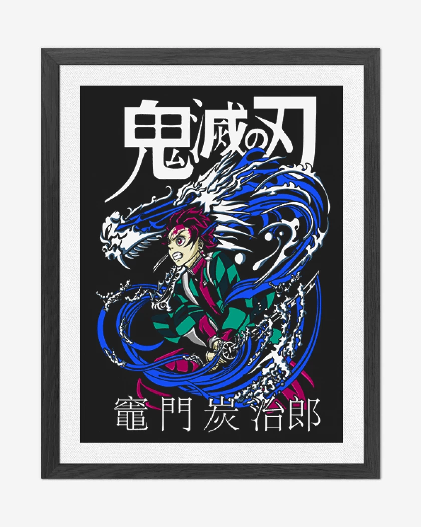 Cuadro decorativo Tanjiro Respiracion del agua