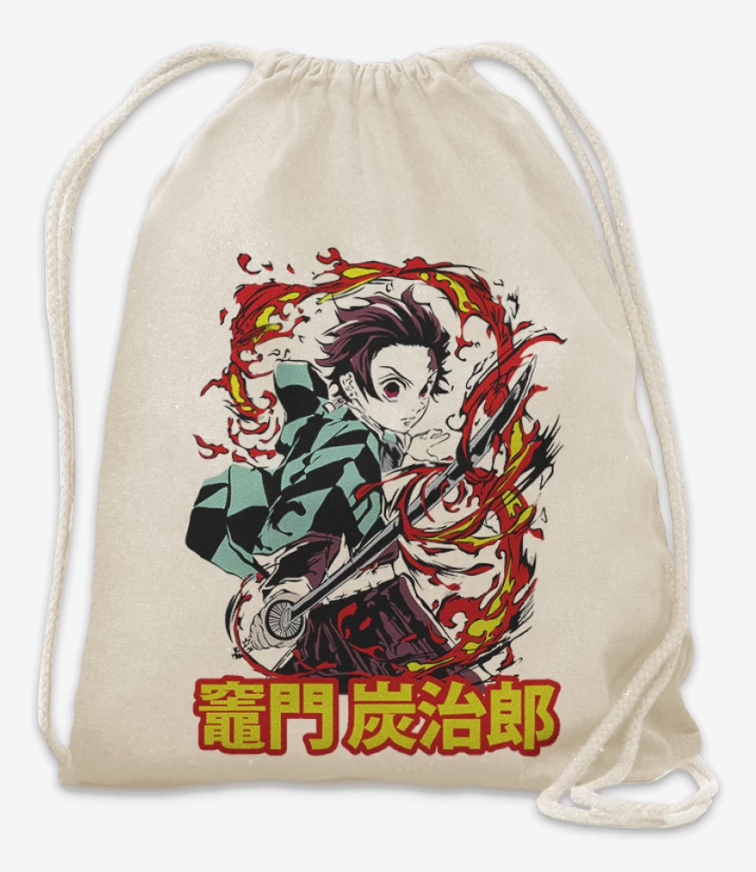Mochila Blanco de Tanjiro Respiracion solar