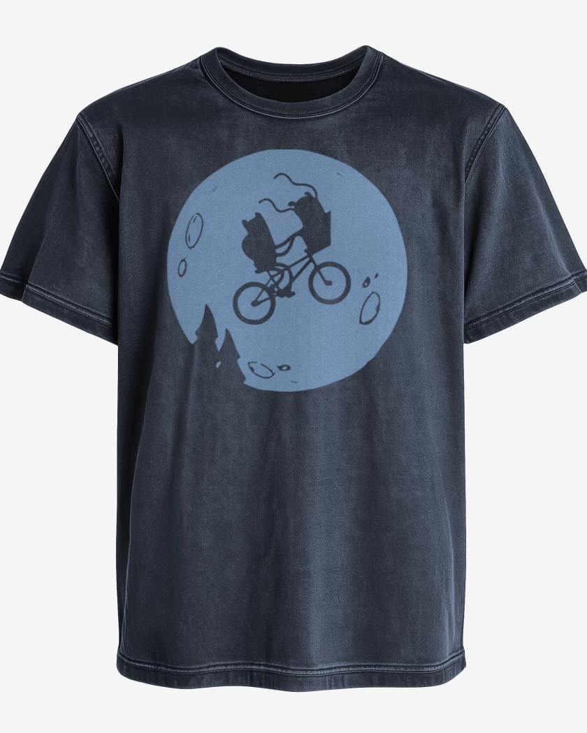 Polera desgastada Azul Marino de Et Time