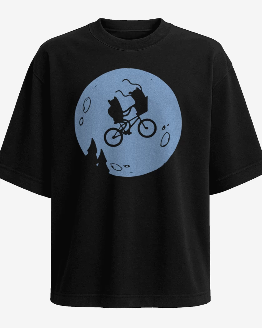 Polera Oversize Negro de Et Time