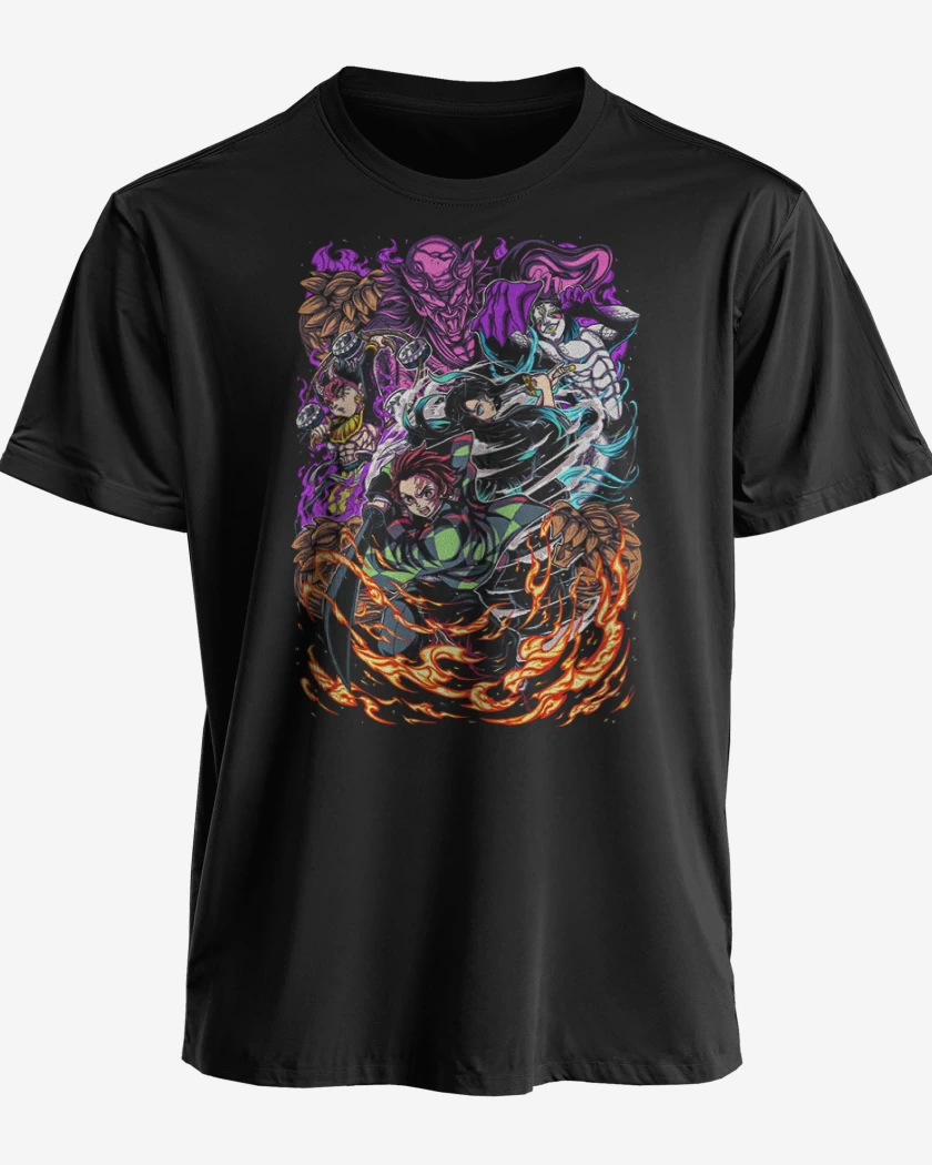 Polera premium Negro de Tanjiro And Tokito