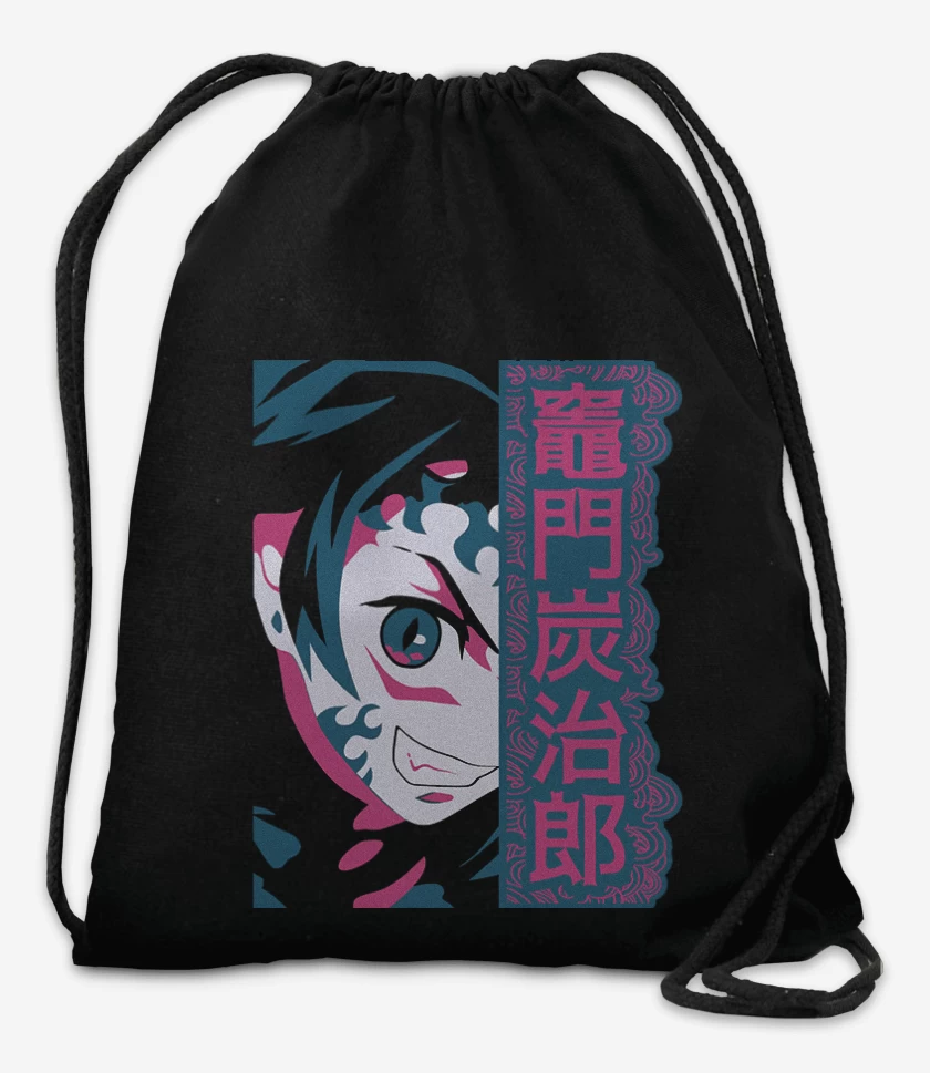 Mochila Negro de Tanjiro Demon